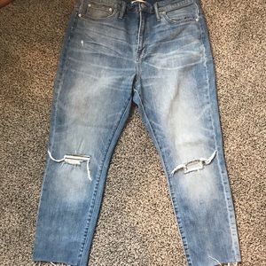 Madewell High Rise Slim Boyjean